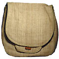 Hemp handbag -large size with adjustable strap - no embroidery -